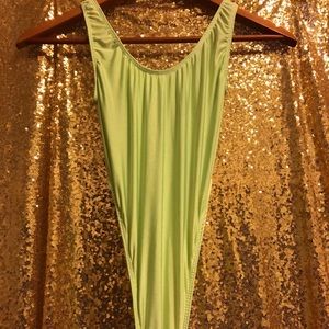 80’s inspired jazzercise leotard